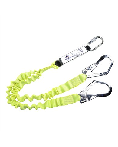 Longe élastique double avec absorbeur d'énergie
