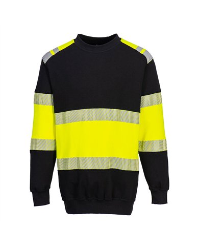 Sweat-shirt PW3 Modaflame  HV Classe 1 