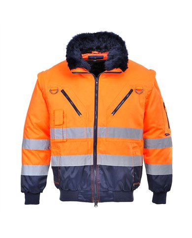 Blouson pilote 3 en 1 haute visibilité 