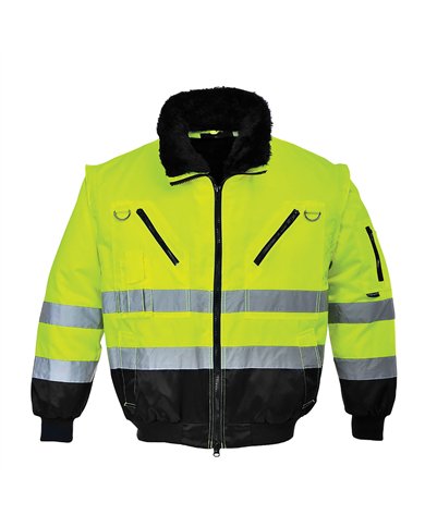 Blouson pilote 3 en 1 haute visibilité 