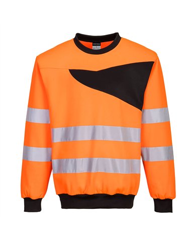 Sweat-shirt haute-visibilité à col rond PW2