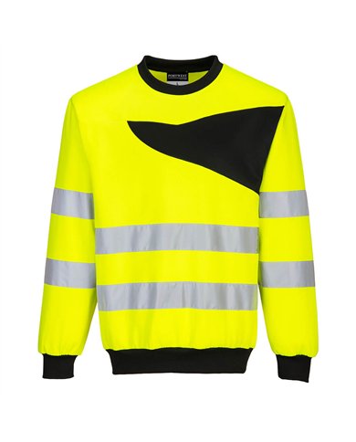 Sweat-shirt haute-visibilité à col rond PW2