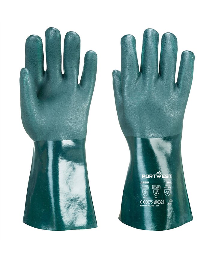 Gant PVC 35cm double trempage