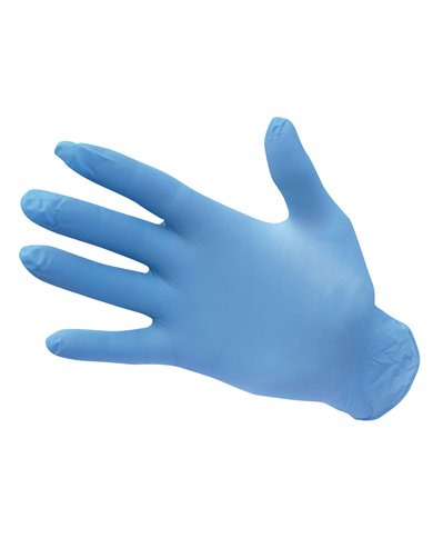 Gants jetables en nitrile non poudrés (Pk100)