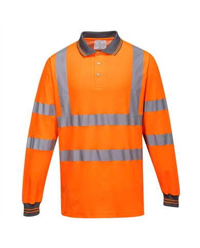 Polo coton majoritaire manches longues 