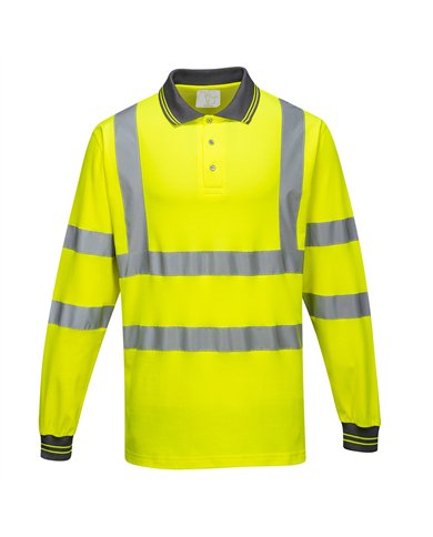 Polo coton majoritaire manches longues 