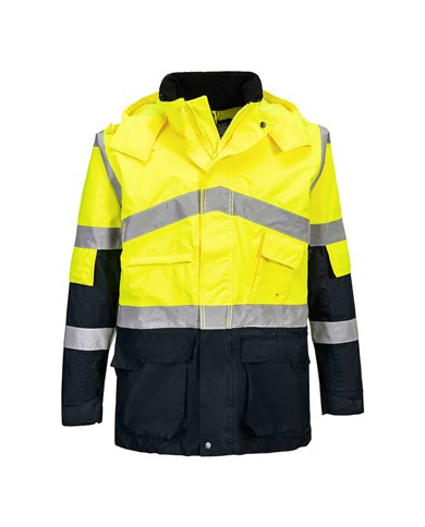 Parka Bicolore Respirant Hi-Vis