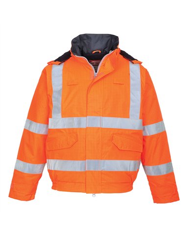 Blouson pilote HV Pluie Bizflame antistatique et flamme retardant