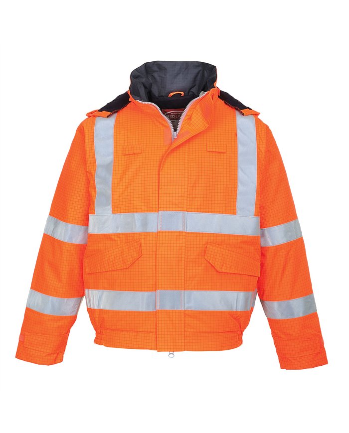 Blouson pilote HV Pluie Bizflame antistatique et flamme retardant