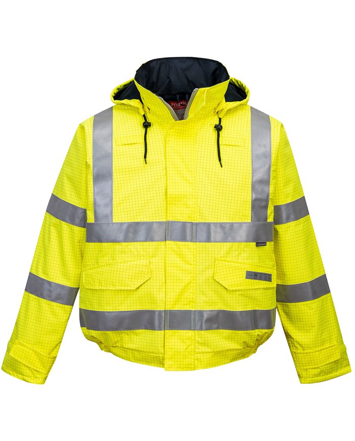 Blouson pilote HV Pluie Bizflame antistatique et flamme retardant