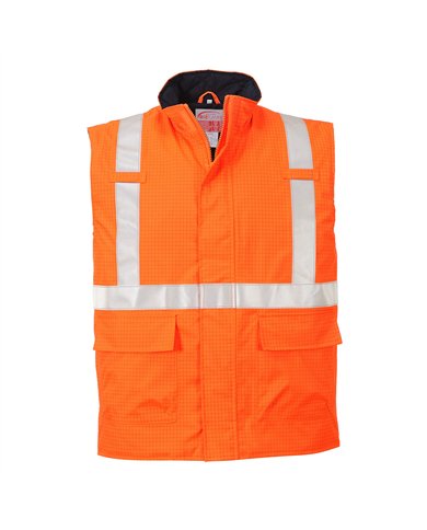 Bodywarmer Hi-Vis Bizflame antistatique et FR