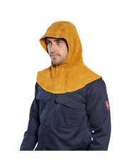 Cagoule en cuir