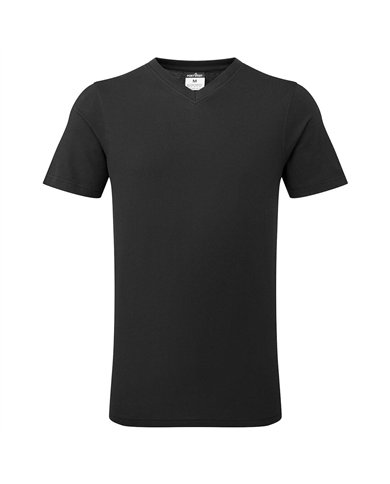 T-shirt en coton à col en V