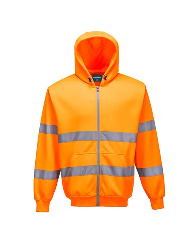 Sweat zip HiVis à capuche