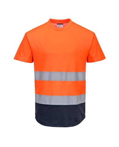 Tee-shirt Mesh bicolore