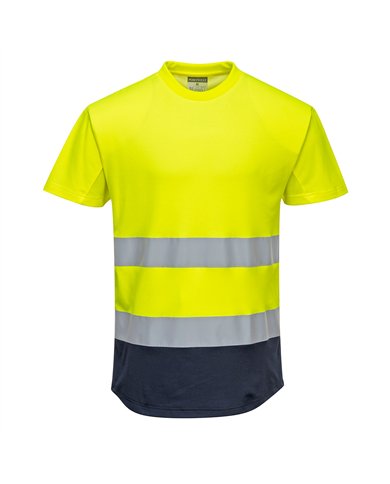 Tee-shirt Mesh bicolore